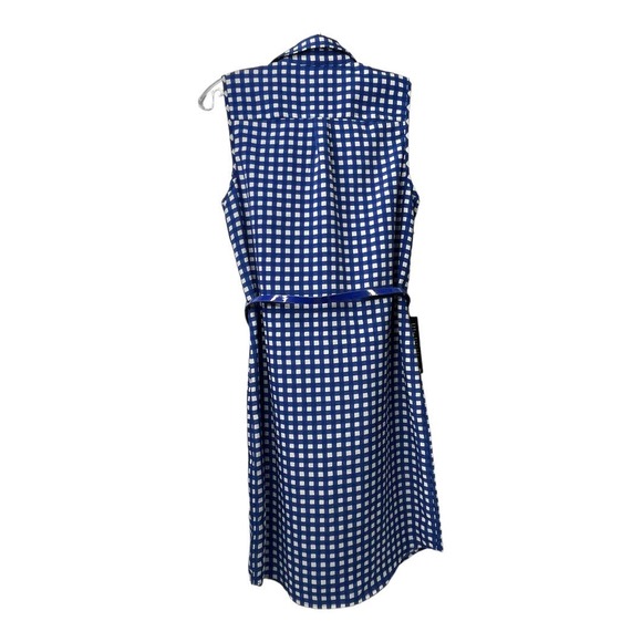 The Limited  Women's Blue Gingham Sleeveless  Shirt Dress Sz XS - Picture 2 of 10